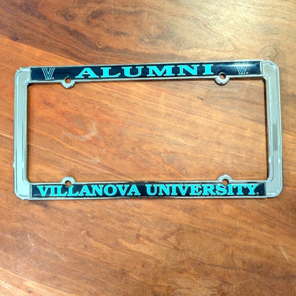 Villanova University Alumni license plate holder